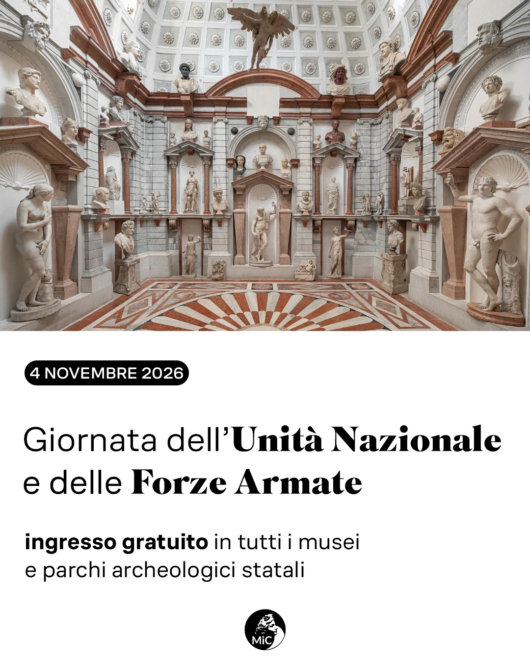 4 Novembre 2026 Giornata dell'Unità Nazionale e delle Forze Armate - Ingresso gratuito al Museo di Palazzo Grimani, Venezia